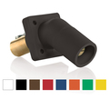 Leviton Angled Recptcle, Blk, Taper Nose, Male 16R27-UE